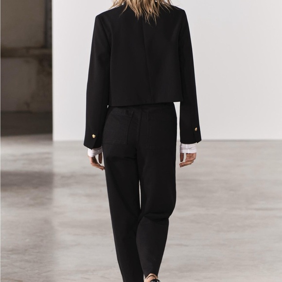 ZARA High Waist Marine Jeans - Picture 6 of 10